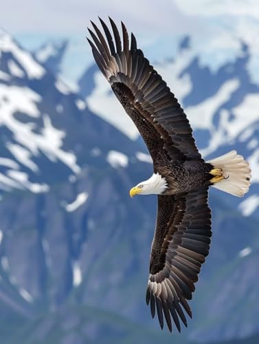 数字油絵キット イーグル 数字で塗り絵 風景 完全手書き 絵画 Paint by Numbers DIY 塗り絵 大人用 初心者向け 子供の 手塗り 簡単 ペイントバイナンバー アクリル レトロ クリエイティブアート ハンドメイドクラフト 寝室の飾りに最高