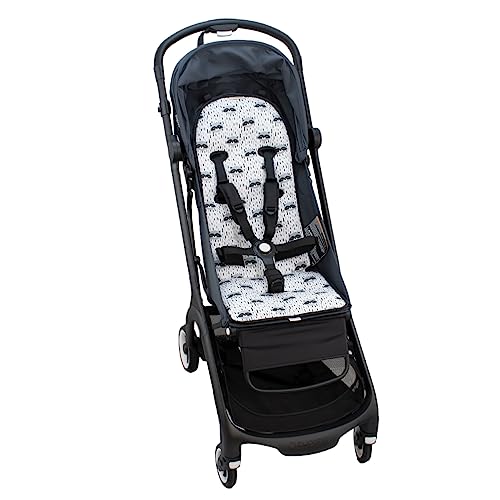 JYOKO KIDS 100% Cotton Stroller Mat and Pushchair Compatible with Bugaboo Butterfly (Raccoon) - Image 3