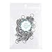 Lurrose 35pcs Vintage Silver Braid Headdress Unisex Dreadlock Round Ring Hair Braid Jewelry Leaves Star Pendants Hair Clips Hair Decorations