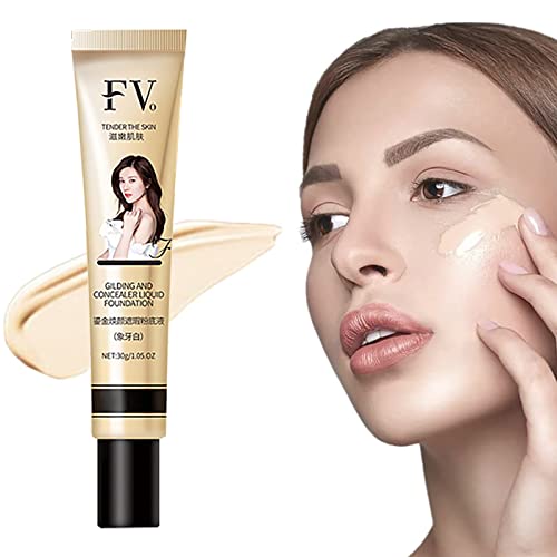 Corrector de Control de Aceite de Base de Cobertura Completa de 30 ml, Crema hidratante teñida para Mujeres, Base de Maquillaje líquida Mate Impecable, Base Duradera de 24 Horas