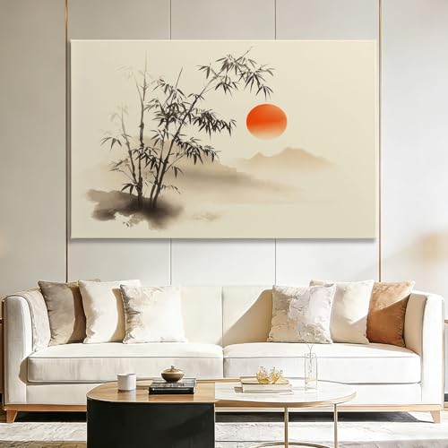 Cadre en bois Impression sur Toile pour habiller un grand mur vide de salon 140x70