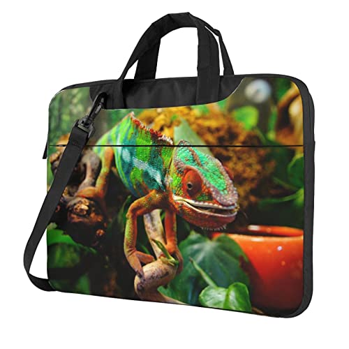 Sacoche ordinateur portable grande capacité Debou Mignon caméléon à sangle et poignée