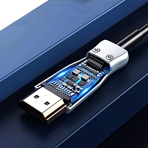 Satellitesale Digital Fiber Optic 8K Hdmi 2.1 Cable 8K/60Hz 48Gbps Universal Wire Pvc Black Cord 50 Feet #TOP6