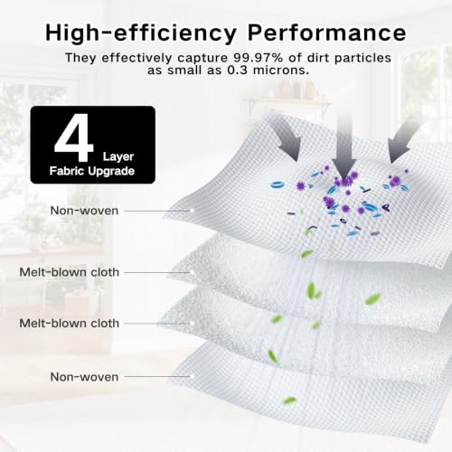 Image of 12 Pack Dust Bags for Dreame D20 Plus, D20 Pro Plus Robot | for Mova E30 Pro Plus Vacuum Cleaner, 5 L Large Capacity Bags Replacement