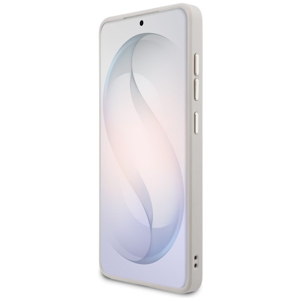 CG MOBILE Guess etui + smycz 4G, duża bransoletka ze strasu, trójkątna bransoletka kompatybilna z MagSafe do Samsung Galaxy S26 Ultra (różowe)