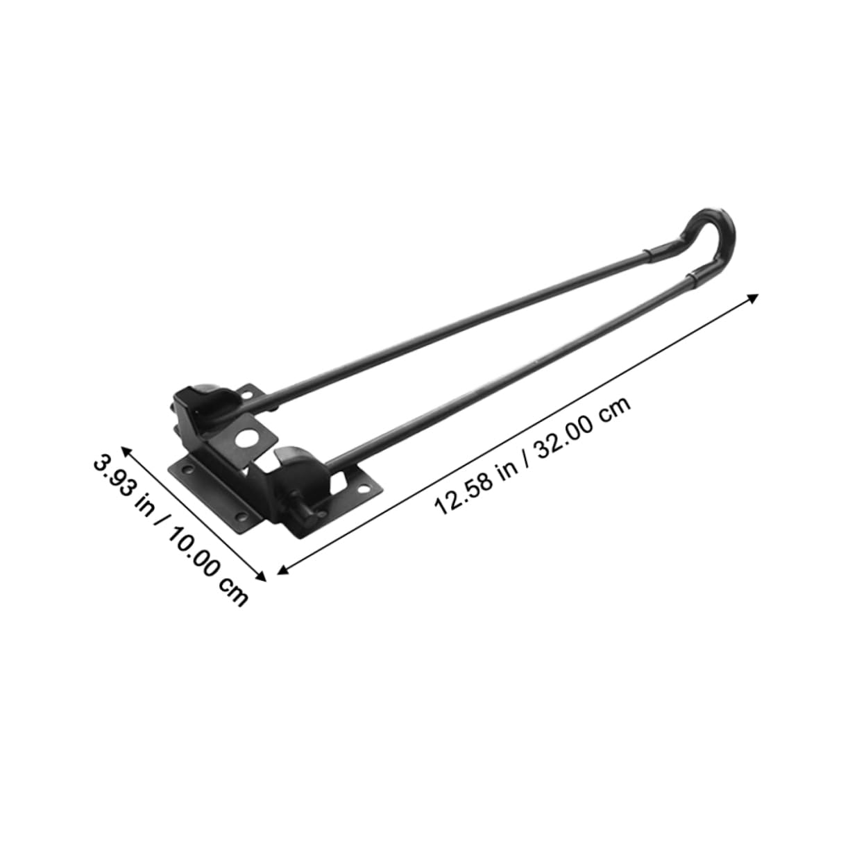 Schreibtischbein Klappbar aus Schwarzem Eisen Robust und Multifunktional 4 Stück Klappbare Tischbeine für Couchtisch und Nachttisch Geeignet
