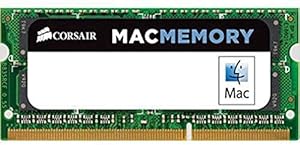 Corsair Mac Memory SODIMM 4GB (1x4GB) DDR3 1333MHz CL9 Speicher für Mac-Systeme, Apple-Qualifiziert - Schwarz
