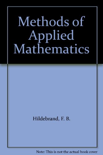 Methods of Applied Mathematics B000GVDXQQ Book Cover