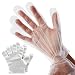Disposable Gloves- Clear Plastic Large Disposable Cooking, Cleaning, Kitchen Food Handling Gloves -100 Pcs