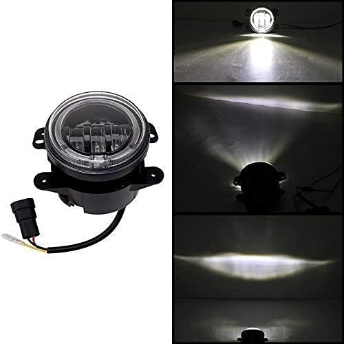 CLOUDSALE led White fog lamp 4 inch 60w 8000lm with Yellow drl ring turn indicator with 3 cree led lens only Compatible With Suzuki (2 pcs). - Image 5