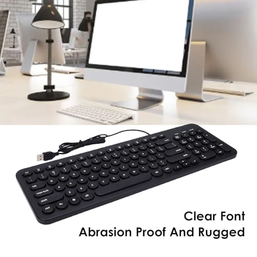 Clavier USB filaire multimedia compact pour travailler en open space et bureau - 2