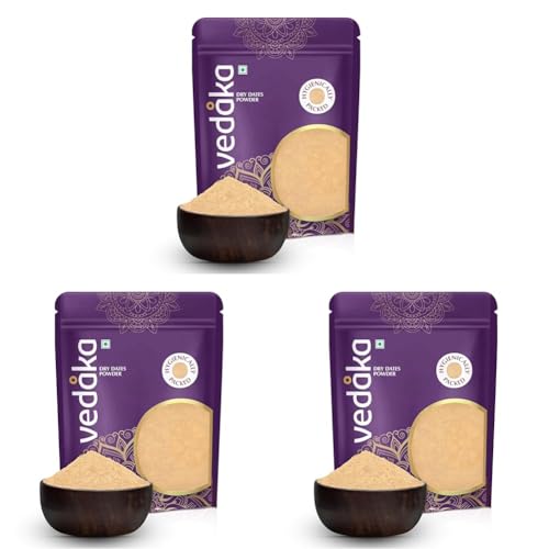 Image of Amazon Brand - Vedaka Dry Date Powder | 500 g | Natural | 365 Days Shelf Life | Dry Date Powder Without Sugar | Vegetarian (Pack of 3)