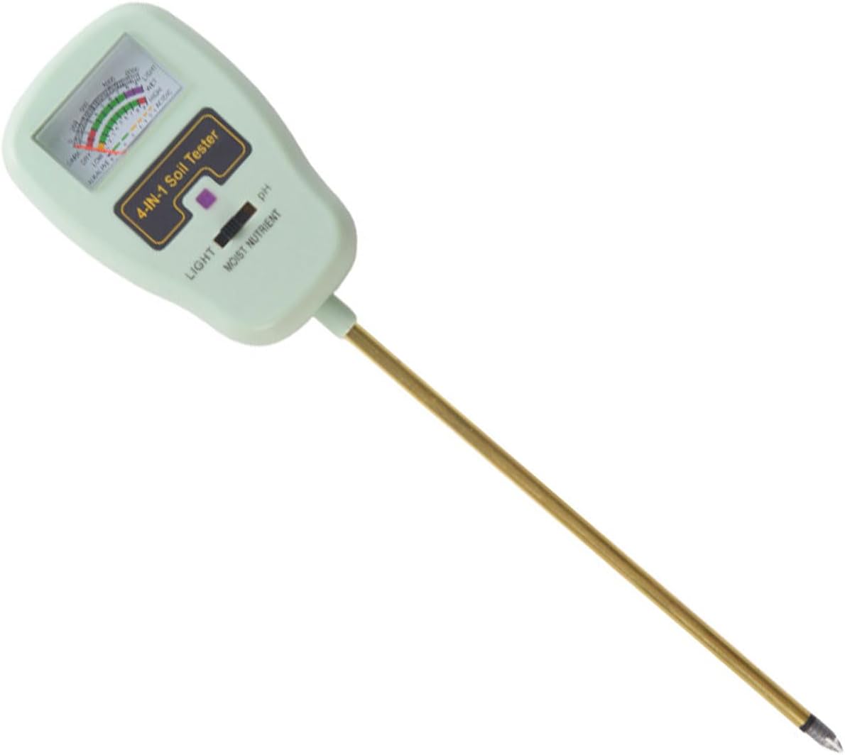 GEFEISU4 in 1 Soil Tester for Light Nutrients Humidity Detection Soil Meter for Gardening Agriculture Farm