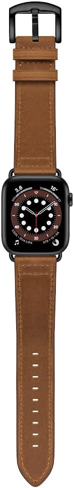 Extra Large Leather Band Compatible with Apple Watch Series 11 10 46mm Ultra 3 2 1 49mm Vintage Big XL Replacement Strap for iWatch Ultra 9 8 7 45mm Series 6 SE 5 4 3 2 1 42mm 44mm Men, XXL