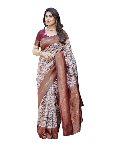 Image of Yashika Women's Banarasi Kanjivaram Art Silk Saree Set with Blouse |saree for Women | Saree | New Sari | Saree
