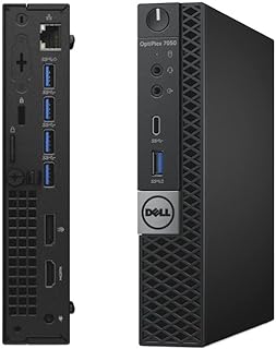 Dell OptiPlex 7050 Micro Form Factor Desktop Computer, Intel Core i7-7700 up to 4.20 GHz, 16GB DDR4 (2x8GB), 256GB Solid State Drive, Windows 10 Pro (Certified Refurbished)