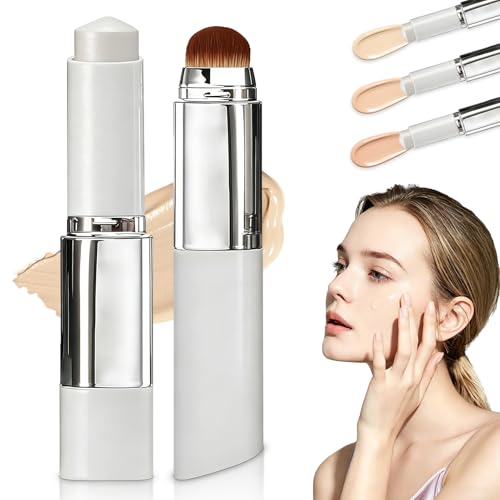 Faccelove Foundation Stick mit Pinsel: aufbaubare Deckkraft - 12H Halt - LSF15 - natürlicher Water-Look - für alle Hauttypen ideal für Reisen & unterwegs