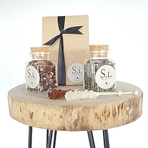 Verwenpakket vrouw – By Maroo thee cadeaupakket – Fruit thee Pear/Cinnamon blend & Herb Mint tea blend – Kraft giftbag…