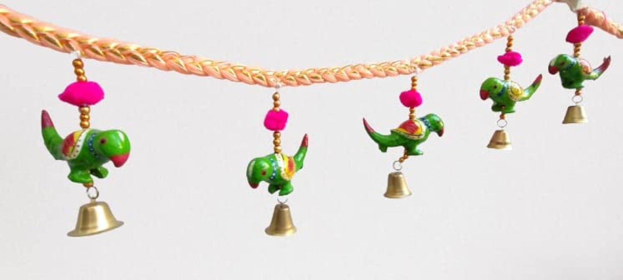 Rajasthani Handmade Parrot Toran for Door Hanging