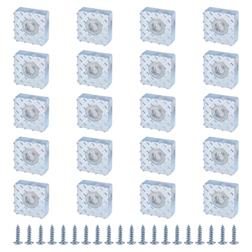 WJUAN 20 Stück Gummifüße, 30 x 30 mm, rutschfest Stoßdämpfend,