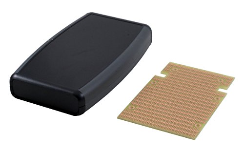 BusBoard Prototype Systems KIT-1553DBAT Box+PCB, Black Handheld Soft Sided Plastic Box with Batt. Compartment, with PR1553DBAT PCB, Box = 5.8 x 3.5 x 1.0 in