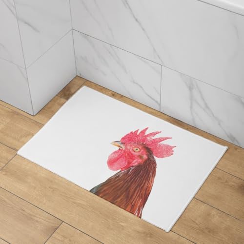 Tapis d entrée interieur poulet pour cuisine et hall accueillant - 4