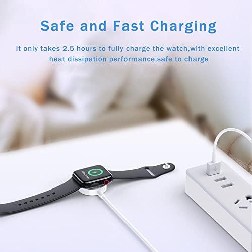 Amazon.com: Cable de carga para Apple Watch, [certificado MFI] Cargador de  reloj para iWatch cable de carga magnético inalámbrico compatible con Apple  Watch Series SE 6 5 4 3 2 1 para