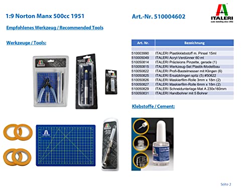Italeri 4602 - Norton Manx 500cc 1951 Model Kit