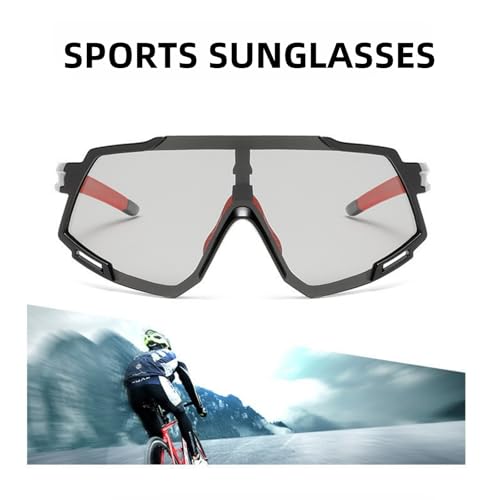 Image of Karsaer Oversized Photochromic Sports Sunglaases Men Women Polarized Cycling Fishing Glasses UV400 Protection E1260