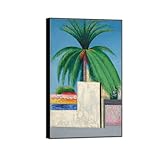 CADRE NOIR: La peinture à l'huile décorative a été tendue et enveloppée sur un cadre en bois; avec un cadre noir à l'extérieur; accessoires assortis inclus