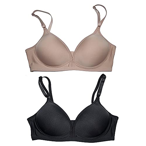 Delrio, DR40809, Kit com 2 soutiens, Feminino, Preto e Mousse, 42