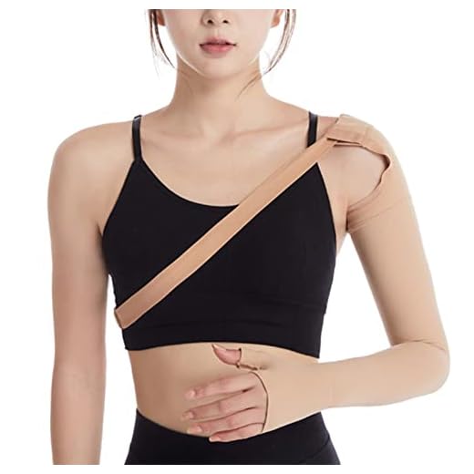 Manga de compresión para el tratamiento del linfedema y post mastectomía, 23-32 mmHg de presión (brazo derecho, talla L)