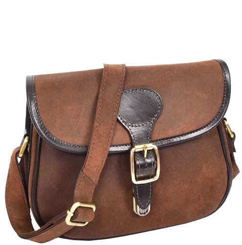 Sac à bandoulière en cuir marron rétro pour femme le charme de la texture vieillie