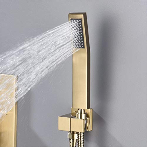 Boîte de Douche Encastrée anti-fuite Or Brossé | Solution Rénovation Salle de Bain