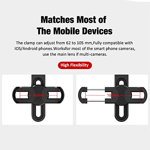 Lechnical Suporte de adaptador de telefone celular universal Clip de telefone universal Suporte tele