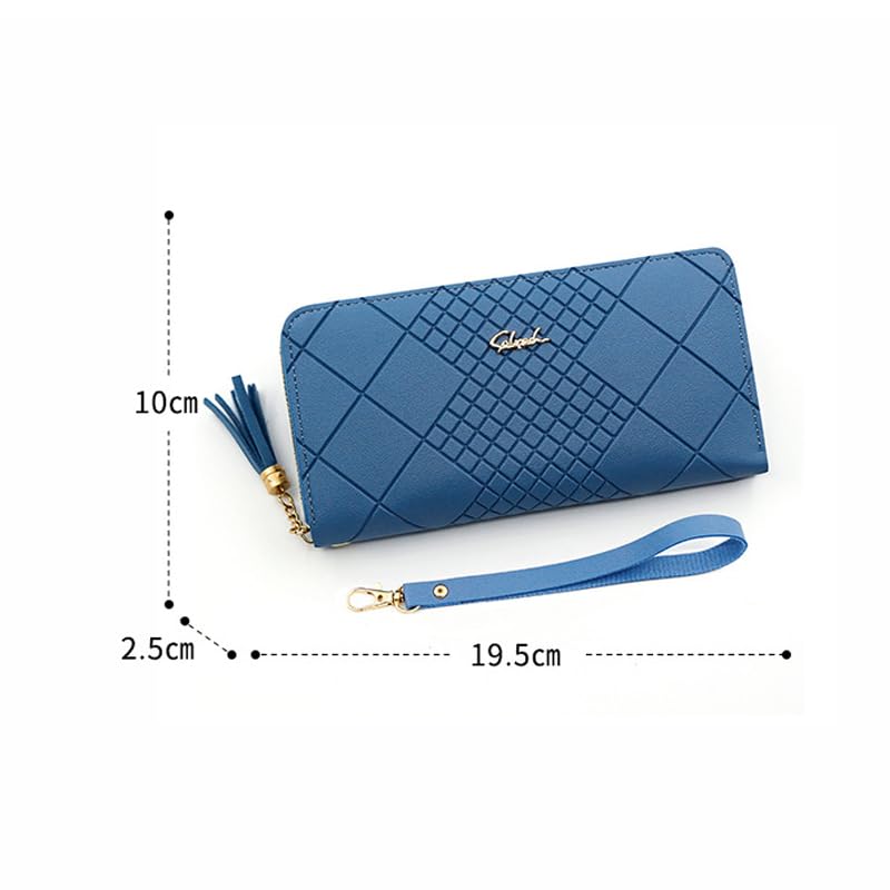 Wallets Women Large Capacity Luxury Waxed Leather Clutch Wallet Multi Card Organizer4