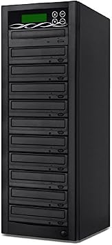 BestDuplicator Pro HD Series - 10 Target External Disc DVD/CD Duplicator with 500GB Hard Disk Drive,Built-in 24X BD Certified Burners