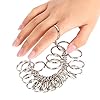 Smukdoo Ring Sizer UK Gauge Set,Finger Sizing Measuring Tool for Women Men,Ring Measurement Scales Kit Tools #4