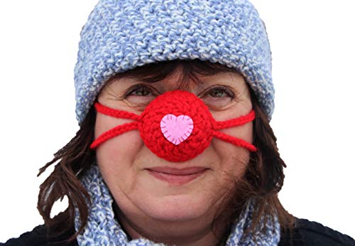 Crochet Sweetheart Nose Warmer - Great Christmas, Valentines, Anniversary, Birthday Gift for Him or Her