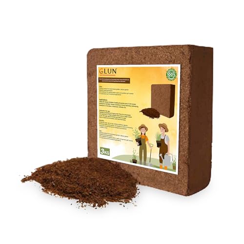 GLUN® Cocopeat Block for Garden 3Kg Block, Terrace, Kitchen and Balcony Plants, Natural, Eco-Friendly and Hydroponic, Coconut Coir Block, Coco Peat, Coco Powder, Coir Pith (B0D39LJW1P) Amazon Price History, Amazon Price Tracker