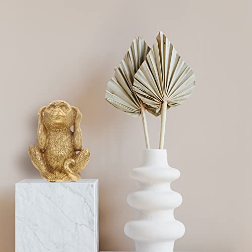 Yardwe 3 Wise Monkeys Statue Resin See No Evil Hear No Evil Speak No Evil Monkey Figurine Monkeys Figure Sculpture Desktop Ornament For Home Office Decor #TOP3