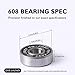 Premium 20Pcs 608rs Bearings Skateboard Bearings Longboard Bearings (8x22x7mm) for Skate Double Rubber Sealed Deep Groove