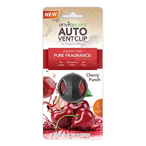 Enviroscent 01703-001 Cherry Punch Auto Vent Clip - 1/EA