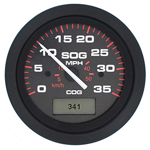 Sierra International 781-579-035P Scratch Resistant Amega Gauge Domed 35 MPH GPS Speedometer, 3