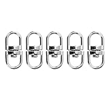 Double Ended Swivel Eye Hook 50pcs Swivel Shackle Ring Connector Swivel Hook