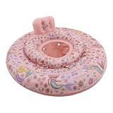 Little Dutch Baby Schwimmsitz - Schwimmring - Schwimmhilfe - Aufblasbar - für Mädchen ab 6 Monaten - Dreamy Mermaid rosa