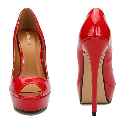 Image of MAIERNISI JESSI Unisex Men's Women's Platform Pumps, Stiletto High Heels, Party Dress Shoes
