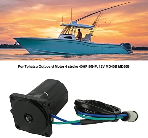 Aramox Trim Tilt Motor Replaces 3E5 77180 0 3Z5 77180 0 for Tohatsu Outboard 40HP 50HP 4 Stroke MD40B MD50B 12V