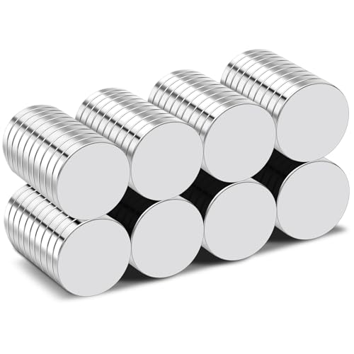Image of TRYMAG 80Pcs, 12x2mm Small Round Magnets Disc Magnets for Crafts, Fridge, Whiteboard, Dry Erase Board, Dry Erase Board, Office