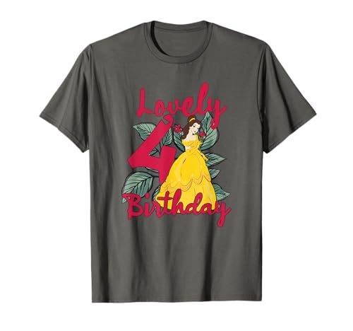 T-shirt Belle 4 ans La Belle et la Bête Disney vêtement anniversaire fillette